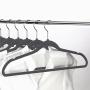 Yaheetech Velvet Hangers Heavy Duty - Non Slip -Space Saving Clothes Hangers, Pack of 100,Gray