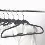 Yaheetech Velvet Hangers Heavy Duty - Non Slip -Space Saving Clothes Hangers, Pack of 100,Gray