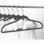 Topeakmart Premium Velvet Hangers Heavy Duty Clothes Hook Swivel 360-Ultra Thin, 100 Pack Gray