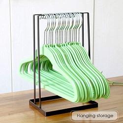 SHZONS Hanger Caddy, Standing Clothes Hanger Stacker Holder Drying Rack Caddy Iron Flocked Laundry Room Closet Organizer for Closet & Room Tidier Laundry Rooms Drying Rack