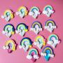 TOPBATHY 10pcs Cute Clouds Star Rainbow Wall-Mounted Hanger/Wall Clothes Towels Hooks,for Keys, Coats,Robe,Bags(Random Pattern)