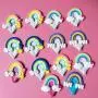 TOPBATHY 10pcs Cute Clouds Star Rainbow Wall-Mounted Hanger/Wall Clothes Towels Hooks,for Keys, Coats,Robe,Bags(Random Pattern)