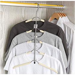 5pcs Random Color Clothes Hanger Clothing Organizer Multi Layers Cloth Hanger Hook Hangers Clothes Holder Rack