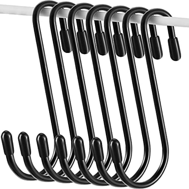 36 Pieces S Shaped Hooks Hanging Heavy Duty S Hooks Hanger for Kitchen,  Bathroom, Bedroom, Office