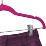 Home-it 10 Pack Clothes Hangers with clips - PINK Velvet Hangers - made for skirt hangers - Clothes Hanger - pants hangers - Ultra Thin No Slip