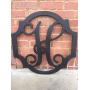 Wooden Monogram Sign, Door Hanging Monogram Sign, Front Door Sign, Monogram Door Hanger, Raw Wood Sign, Wood Sign, House Warming Gift