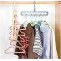 10PC Random Color 9-Hole Saving Space Rotating Multifunction Magic Hanger Plastic Towel Display Hanger Closet Racks Hangers for Clothes Decoration