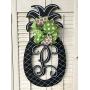 Pineapple Monogram Door Hanger Summer Pineapple Decor Monogram Pineapple Welcome Decor Pineapple Door Hanger Monogram Wedding Gift Double Door Hangers Mothers Day Gift Birthday Welcome Wreath