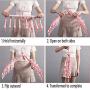 EvaroFly Multipurpose Portable Magic Folding Hanger, Save Space Storage Clothes Hanger, Household Travel Camping -White 52x42x25cm