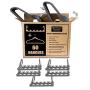 Wonder Hanger Max Velvet Hanger Combo, 10 Hanging Closet Organizers w/ 50 Velvet Hangers - Grey Wonder Hanger Max Velvet Hanger Combo, 10 Hanging Closet Organizers w/ 50 Velvet Hangers - Grey
