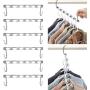 10pcs Half Toroidal Universal Metal Clothes Closet Hangers Clothing Organizer Hangers Clothing Organizer Clothes Hanger Rack