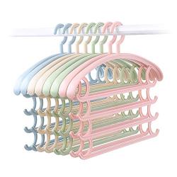 Ybriefbag Clothes Pants Hangers-Multi Layers Pant Slack Hangers Swing Arm Pants Hangers Closet Storage for Pants Jeans Scarf Hanging (Color : Green)