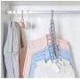 10pcs Random Color Multi-Port Support Circle Clothes Hanger Clothes Drying Racks Multifunction Plastic Scarf Clothes Hanger Hangers Storage Rack