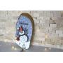 Snowman Key Holder - Wall Mounted Key Holder - String Art Wooden Key Hanger - Wall Decor