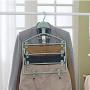 HJYPYJ Magic Hanger,No Trace PP Folding Hanger,Rotate Telescopic Trouser Hangers,for Balcony/Wardrobe Durable/Blue / 1 pcs