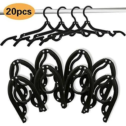 mengwoha 20 pcs Travel Hangers Folding Hangers Portable Folding Hangers Travel Acccessories Foldable Hangers Collapsible Clothes Hangers Space Saving for Clothes (20 pcs with 12 Clips) mengwoha 20 pcs Travel Hangers Folding Hangers Portable Folding Hangers Travel Acccessories Foldable Hangers Collapsible Clothes Hangers Space Saving for Clothes (20 pcs with 12 Clips)