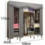 Hai Yan Boutique Cloth Wardrobe Cloth Wardrobe Assembly Wardrobe Rental Room Space Storage Clothes Hanger Coat Rack