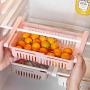 Moliiy 1/2/4 Pcs Storage Boxes - Food Container Fresh Spacer Layer Storage Rack - Pull-Out Drawers, Refrigerator Partition Layer Durable Storage Rack