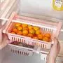 Moliiy 1/2/4 Pcs Storage Boxes - Food Container Fresh Spacer Layer Storage Rack - Pull-Out Drawers, Refrigerator Partition Layer Durable Storage Rack Moliiy 1/2/4 Pcs Storage Boxes - Food Container Fresh Spacer Layer Storage Rack - Pull-Out Drawers, Refrigerator Partition Layer Durable Storage Rack