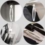 nex&co Gym Bag Mat Clothes Hanger, Foldable Plastic Metal Space Saving Hanger Gym Accessories for Men Women Fitness Exercise, Multi-Purpose for Shirts Scarf Coat Workout Bands Jump Rope (White)