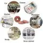 E-Road Cedar Rings,Cedarwooden Blocks for Hangers,Clothes Protector Storage Accessories,Set of 30