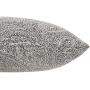 Ravenna Home Classic Paisley Throw Pillow - 24 x 12 Inch, Grey
