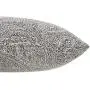 Ravenna Home Classic Paisley Throw Pillow - 24 x 12 Inch, Grey