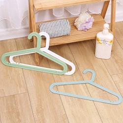 Cabilock Clothes Hanger 10pcs Non Trace Hangers Multi Function Hangers Plastic Hangers Skid Resistance Hangers Color Random