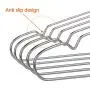 OIKA Clothes Hangers 40 Pack Suit Hangers Stainless Steel Strong Metal Hangers 16.5 Inch for Heavy Duty Coat Hangers