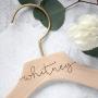 Wedding Dress Hangers - Personalized Wedding Dress Hanger, Calligraphy Hanger, Bride Hanger, Bridal Hanger, Personalized Engraved Hanger, Bridesmaid Gifts Hangers