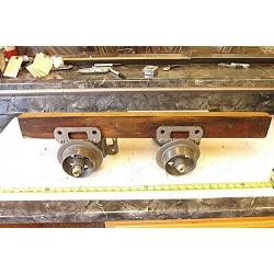 Mining ORE CART Mine CAR KIT 4 Wheel 4 AXLE Hanger CAST Iron