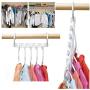 10PC 5 Hole Magic Wander Hangers Clothes Space Saver Space Saver Wonder Magic Clothes Hanger Hook Hangers for Clothes