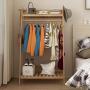WYQSZ Hanger Floor Bedroom Storage Storage Bamboo Space Hanging Clothes Rack Coat Rack Rack Hanger - Coat Rack 8563 (Size : 70140cm)