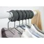 Xangar Clothes Hanger Spacers/Organizer System, Gray, 10 Piece