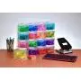 Really Useful Organiser, 16 x 0.14 Litre Storage Boxes in a Clear Plastic Organiser and Assorted Coloured Boxes
