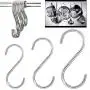 S Hooks for Hanging, S Shaped Hooks, SUS304 Mark Strong Never Rust 304 Stainless Steel Metal Heavy Duty S Hangers Hook for Kitchen Bathroom Work Shop Garden Hanging Pan Plant Bag Jean (12PCS) S Hooks for Hanging, S Shaped Hooks, SUS304 Mark Strong Never Rust 304 Stainless Steel Metal Heavy Duty S Hangers Hook for Kitchen Bathroom Work Shop Garden Hanging Pan Plant Bag Jean (12PCS)