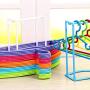 Riverlily Clothes Hanger Storage Rack Stand Holder Coat Stacker Plastic Laundry Room Closet Organizer