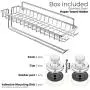 HASKO accessories Suction Cup Paper Towel Holder with Shelf and Hooks - Wall Mount Metal Roll Organizer - Tissue Roll Hanger for Bathroom & Kitchen - SUS 304 Stainless Steel Roll Holder - Chrome HASKO accessories Suction Cup Paper Towel Holder with Shelf and Hooks - Wall Mount Metal Roll Organizer - Tissue Roll Hanger for Bathroom & Kitchen - SUS 304 Stainless Steel Roll Holder - Chrome