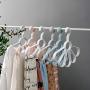HJYPYJ Magic Hanger,Creative Multifunction Folding Hanger,Storage Scarves/Ties PP Space-Saving Organizer Hangers, No Trace/Gray / 2 pcs