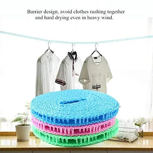 Buntha.winee7098 Rope Clothes Hanger Nylon Hanging Rope Windproof Drying Plastic 5M Non-Slip Nylon Laundry Clothesline Hang Rope with Hook Buntha.winee7098 Rope Clothes Hanger Nylon Hanging Rope Windproof Drying Plastic 5M Non-Slip Nylon Laundry Clothesline Hang Rope with Hook