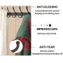 Wall Mount Coat Rack Hooks Hanger, Heavy Duty Stainless Steel Hat Clothes Holder Metal Rail 4 Tri Hanger for Entryway Bathroom Closet Room, Black Wall Mount Coat Rack Hooks Hanger, Heavy Duty Stainless Steel Hat Clothes Holder Metal Rail 4 Tri Hanger for Entryway Bathroom Closet Room, Black