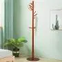WZP Household Coat Rack Solid Wood Simple Home Bedroom Floor Hanger Simple Living Room European Creative Clothes Rack Home/Wine Red Color WZP Household Coat Rack Solid Wood Simple Home Bedroom Floor Hanger Simple Living Room European Creative Clothes Rack Home/Wine Red Color