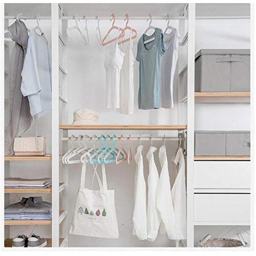 10pcs Random Color U Multifunctional Cloth Hanger Drying Rack Storage Rack Bathroom Rack Traceless Closet Space Saver Clothes Rack Decoration