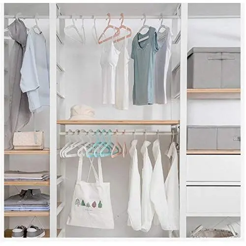 10pcs Random Color U Multifunctional Cloth Hanger Drying Rack Storage Rack Bathroom Rack Traceless Closet Space Saver Clothes Rack Decoration