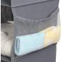 MAX Houser 4-Shelf Hanging Closet Organizer,Space Saver,Cloth Hanging Shelves with 2 Side Pockets,Foldable