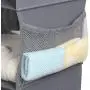MAX Houser 4-Shelf Hanging Closet Organizer,Space Saver,Cloth Hanging Shelves with 2 Side Pockets,Foldable