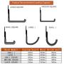 Garage Hooks Heavy Duty 15 Pack, Steel Garage Storage Hooks,Wall Mount Garage Tool,for Ladders, Bikes-Black Garage Hooks Heavy Duty 15 Pack, Steel Garage Storage Hooks,Wall Mount Garage Tool,for Ladders, Bikes-Black