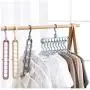 DNJKSA Multi-Function Folding Magic Nine-Hole Rotating Magic Clothes Hanger Wardrobe Drying Clothes Home Bedroom Storage Holder(5 Pieces/Lot)(Random Color) DNJKSA Multi-Function Folding Magic Nine-Hole Rotating Magic Clothes Hanger Wardrobe Drying Clothes Home Bedroom Storage Holder(5 Pieces/Lot)(Random Color)