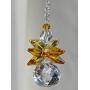 Joy and Happiness, Archangel Jophiel, Suncatcher, Crystal Guardian Angel, Rear View Mirror Car Charm, Travel Protection, Rainbow Maker, Crystal Ball Sun Catcher,
