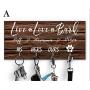 Personalized Key Holder Dog Leash Hanger for Wall Dog Lovers Gift Wall Key Rack Dog Lead Hook Housewarming Gift Wedding Gift Organizer hallway Warming or Wedding Gift Organization with Hooks